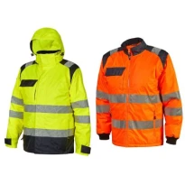 Parka de trabajo alta visibilidad multibolsillos U-Power Freeway HL383