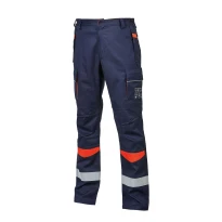 Pantalones de trabajo multibolsillos ignífugos antiestáticos alta visibilidad U-Power Titan MP247NO