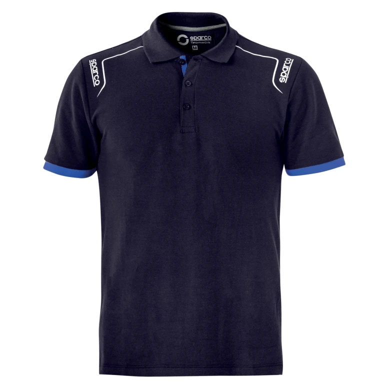 Polo de trabajo PORTLAND Sparco de algodón 100% - Azul scuro