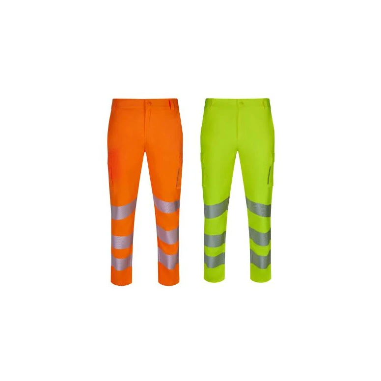 Pantalón de Trabajo Alta Visibilidad Velilla 303031S Multibolsillos Stretch