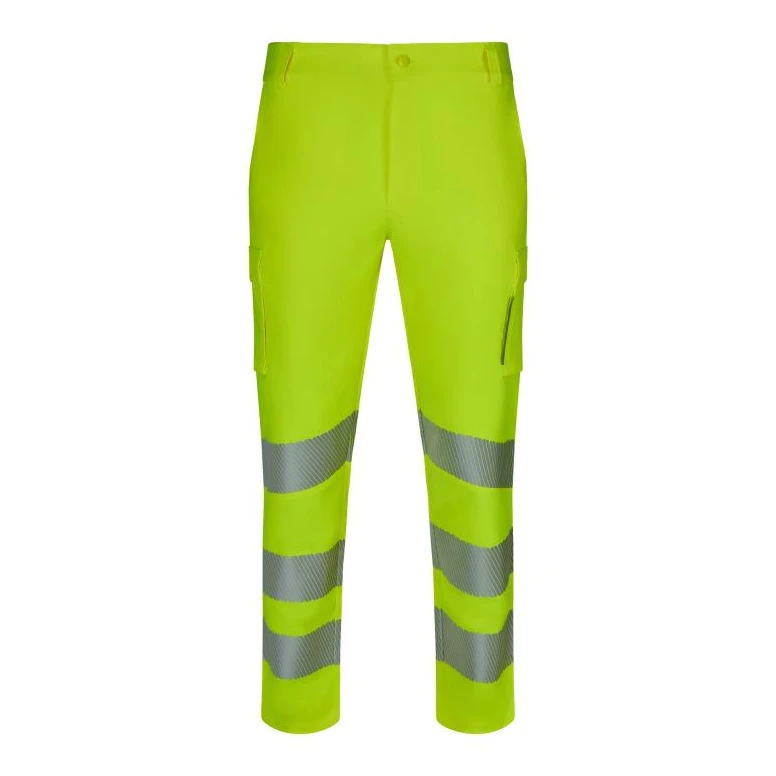 Pantalón de Trabajo Alta Visibilidad Velilla 303031S Multibolsillos Stretch