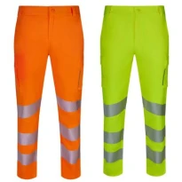Pantalón de Trabajo Alta Visibilidad Velilla 303031SW Multibolsillos Stretch Mujer