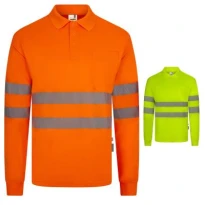 Polo de Trabajo Velilla 305534 Alta Visibilidad Manga Larga
