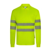 Polo de Trabajo Velilla 305534 Alta Visibilidad Manga Larga