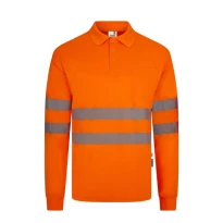 Polo de Trabajo Velilla 305534 Alta Visibilidad Manga Larga