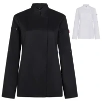 Chaqueta de Chef Velilla Shift 405211W Cuello Mao Mujer