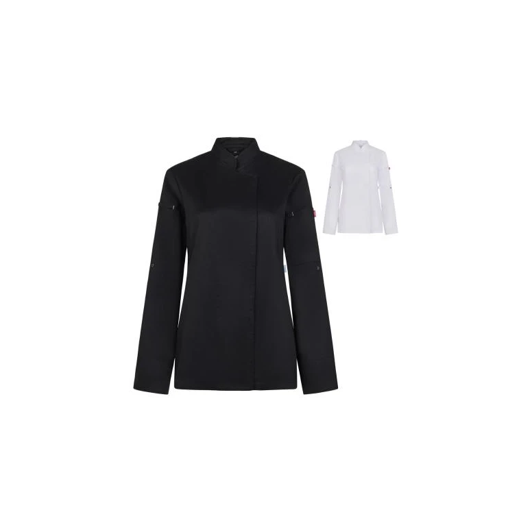 Chaqueta de Chef Velilla Shift 405211W Cuello Mao Mujer