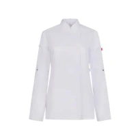 Chaqueta de Chef Velilla Shift 405211W Cuello Mao Mujer