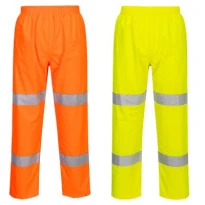 Pantalón Sobrecubierta de Trabajo Portwest Alta Visibilidad S165 Impermeable Multibolsillos