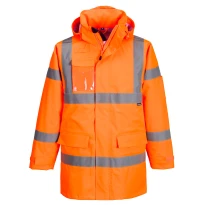 Chaqueta de trabajo Portwest alta visibilidad impermeable de lluvia Extreme Hi Vis S599 multibolsillos 2