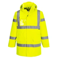 Chaqueta de trabajo Portwest alta visibilidad impermeable de lluvia Extreme Hi Vis S599 multibolsillos