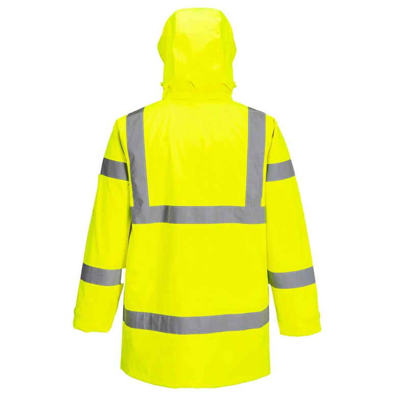 Chaqueta de trabajo Portwest alta visibilidad impermeable de lluvia Extreme Hi Vis S599 multibolsillos