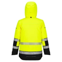 Parka de trabajo Portwest alta visibilidad EV401 Expedition Hi Vis multibolsillos de invierno
