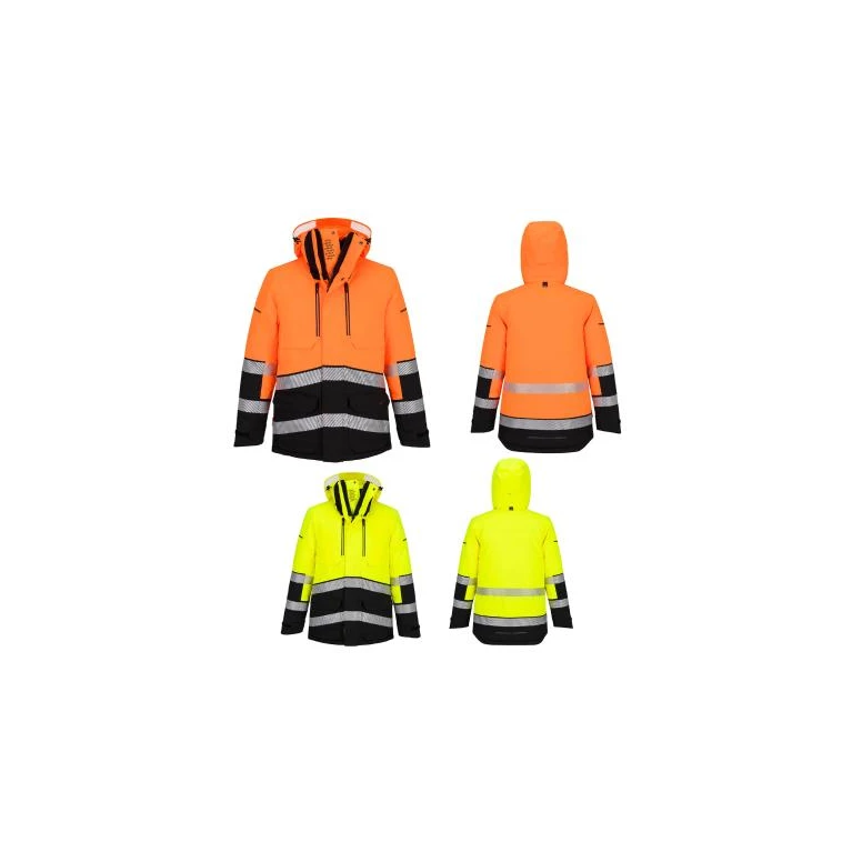 Chaqueta de trabajo Portwest alta visibilidad EV467 Hi Vis multibolsillos de invierno