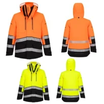 Chaqueta de trabajo Portwest alta visibilidad EV467 Hi Vis multibolsillos de invierno