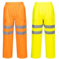 Pantalón de trabajo Portwest alta visibilidad Extreme Hi Vis S595 impermeable multibolsillos