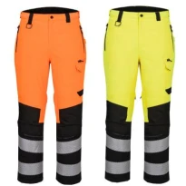Pantalón de trabajo Portwest alta visibilidad Hi Vis Expedition Trouser EV402 multibolsillos