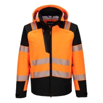Chaqueta de Trabajo Portwest Alta Visibilidad T166 PW3 Hi-Vis Multibolsillos Impermeable Stretch 2