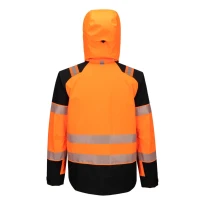 Chaqueta de Trabajo Portwest Alta Visibilidad T166 PW3 Hi-Vis Multibolsillos Impermeable Stretch