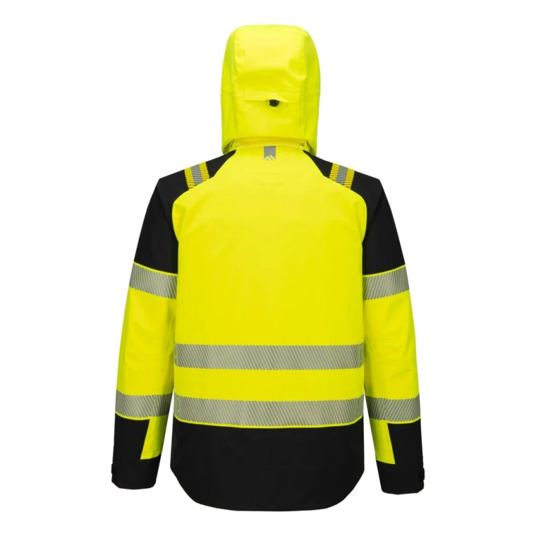 Chaqueta de Trabajo Portwest Alta Visibilidad T166 PW3 Hi-Vis Multibolsillos Impermeable Stretch