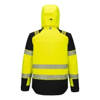 Chaqueta de Trabajo Portwest Alta Visibilidad T166 PW3 Hi-Vis Multibolsillos Impermeable Stretch