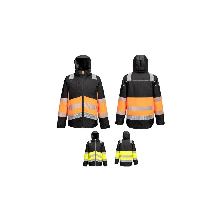 Chaqueta de Trabajo Portwest Alta Visibilidad PW364 Multibolsillos Invernal