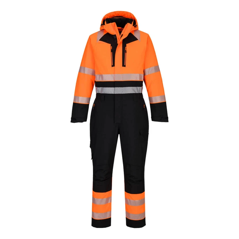 Mono de Trabajo Portwest Alta Visibilidad DX438 Invernal Multibolsillos Impermeable
