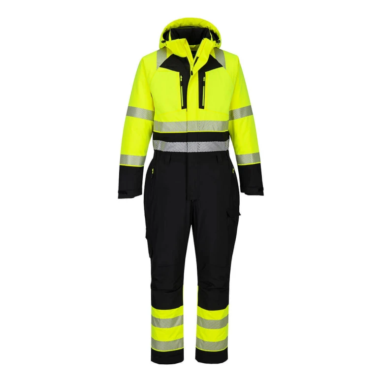 Mono de Trabajo Portwest Alta Visibilidad DX438 Invernal Multibolsillos Impermeable