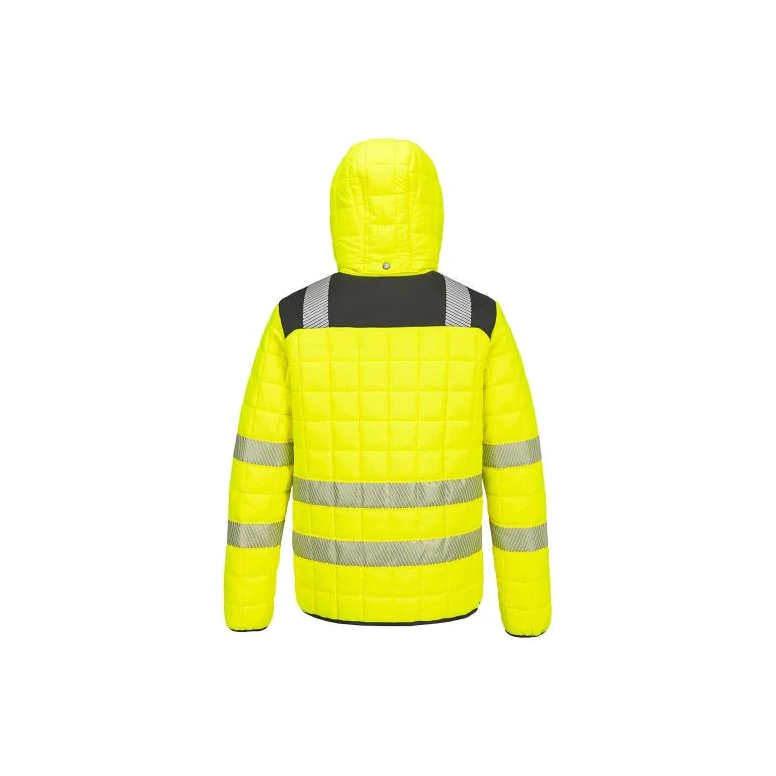 Chaqueta de trabajo Portwest alta visibilidad Hybrid Baffle T165 impermeable multibolsillos