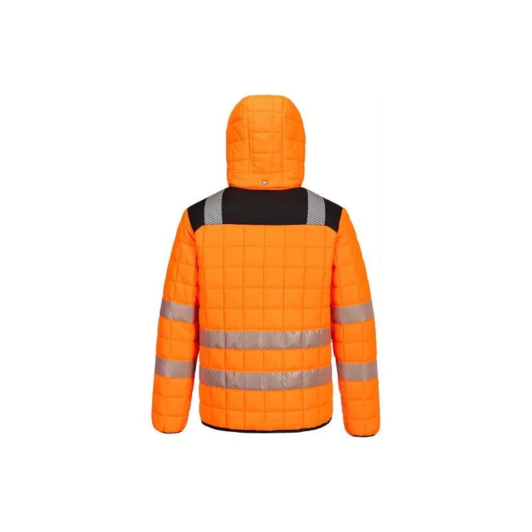 Chaqueta de trabajo Portwest alta visibilidad Hybrid Baffle T165 impermeable multibolsillos