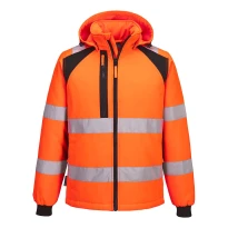 Chaqueta de trabajo Portwest alta visibilidad CD809 Softshell WX2 acolchada multibolsillos impermeable 2