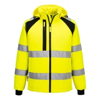 Chaqueta de trabajo Portwest alta visibilidad CD809 Softshell WX2 acolchada multibolsillos impermeable