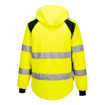 Chaqueta de trabajo Portwest alta visibilidad CD809 Softshell WX2 acolchada multibolsillos impermeable