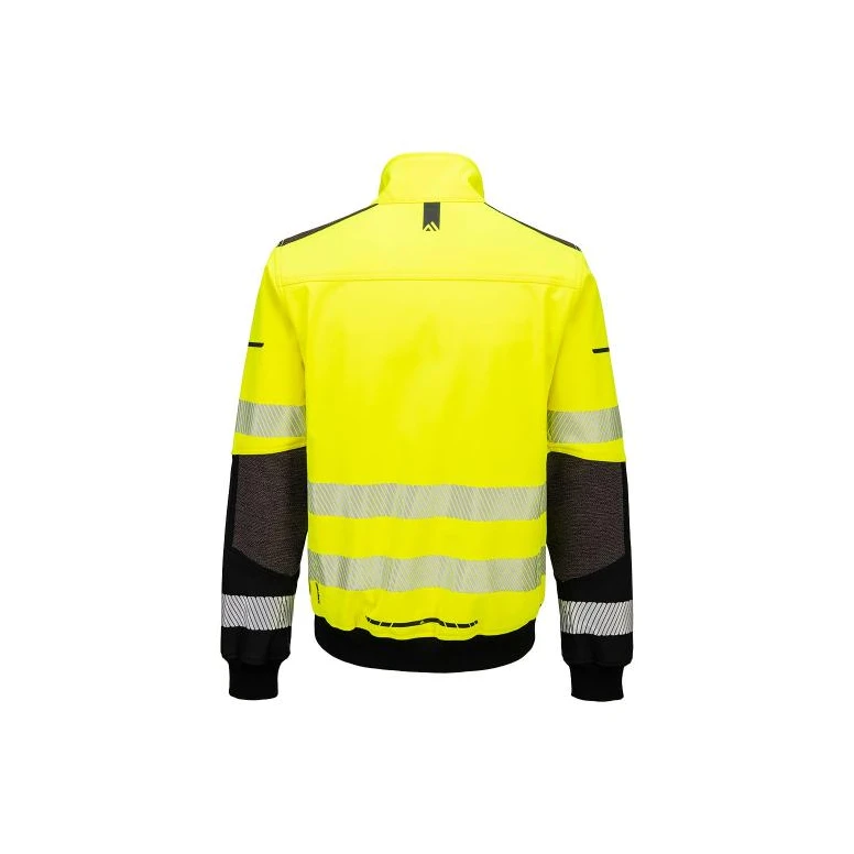 Chaqueta de trabajo Portwest alta visibilidad EV468 Softshell multibolsillos impermeable stretch