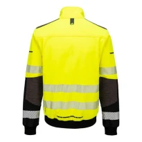 Chaqueta de trabajo Portwest alta visibilidad EV468 Softshell multibolsillos impermeable stretch