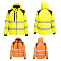 Chaqueta de trabajo Portwest alta visibilidad CD863 Softshell WX2 multibolsillos impermeable
