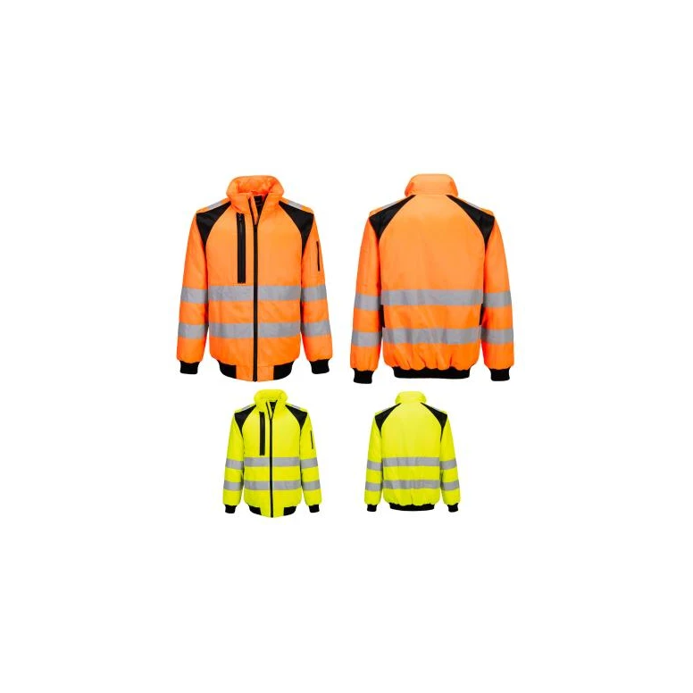 Chaqueta de trabajo Portwest alta visibilidad Pilot WX2 Hi Vis 2 in 1 CD898 multibolsillos impermeable