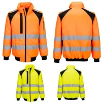 Chaqueta de trabajo Portwest alta visibilidad Pilot WX2 Hi Vis 2 in 1 CD898 multibolsillos impermeable