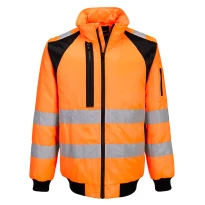 Chaqueta de trabajo Portwest alta visibilidad Pilot WX2 Hi Vis 2 in 1 CD898 multibolsillos impermeable