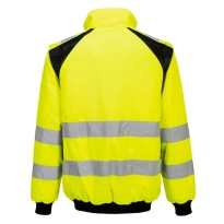 Chaqueta de trabajo Portwest alta visibilidad Pilot WX2 Hi Vis 2 in 1 CD898 multibolsillos impermeable