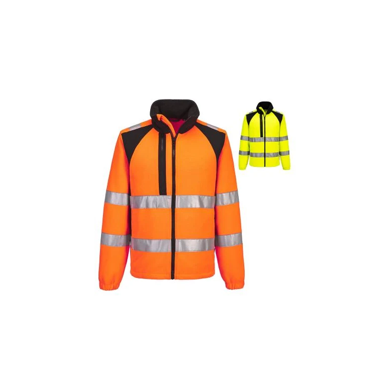 Chaqueta de trabajo Portwest alta visibilidad CD807 forro polar multibolsillos