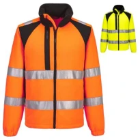 Chaqueta de trabajo Portwest alta visibilidad CD807 forro polar multibolsillos