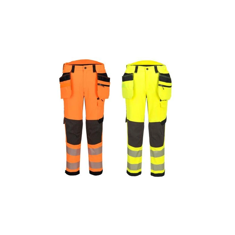 Pantalón de trabajo Portwest alta visibilidad Holster EV448 Stretch multibolsillos