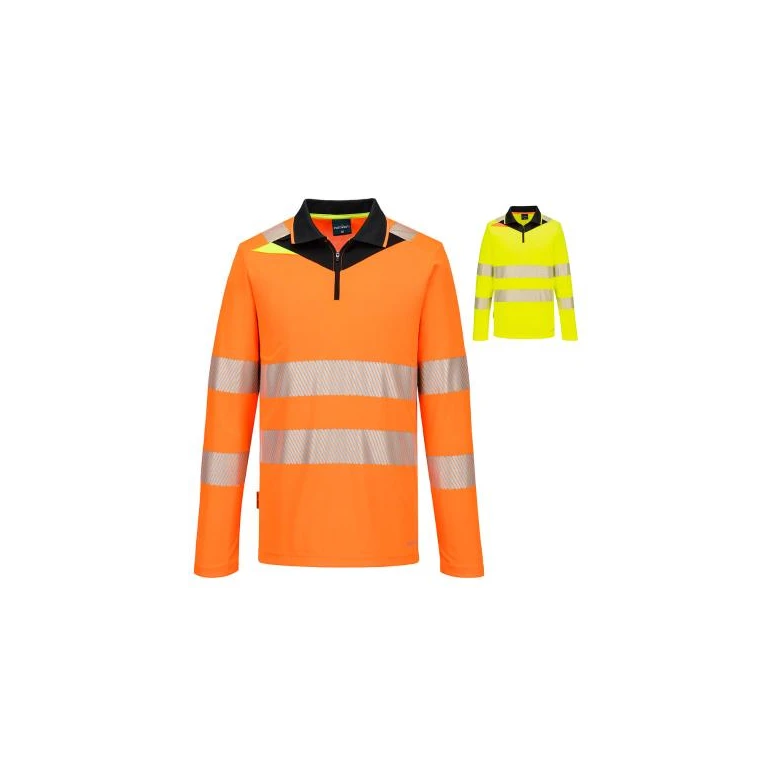 Polo de trabajo Portwest DX419 alta visibilidad manga larga