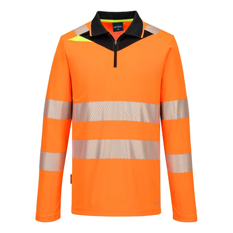 Polo de trabajo Portwest DX419 alta visibilidad manga larga