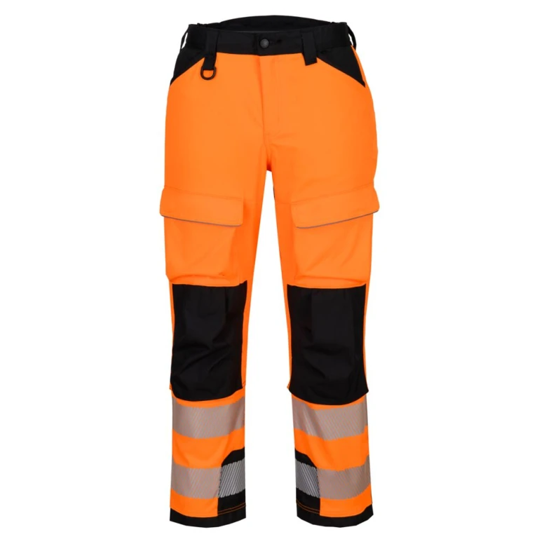 Pantalón de trabajo Portwest alta visibilidad PW3 Harness T142 stretch multibolsillos
