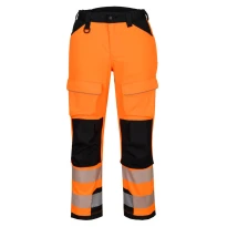 Pantalón de trabajo Portwest alta visibilidad PW3 Harness T142 stretch multibolsillos