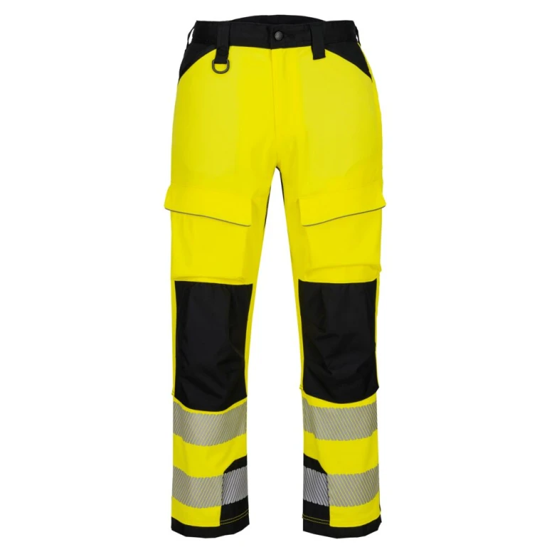 Pantalón de trabajo Portwest alta visibilidad PW3 Harness T142 stretch multibolsillos