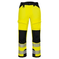 Pantalón de trabajo Portwest alta visibilidad PW3 Harness T142 stretch multibolsillos
