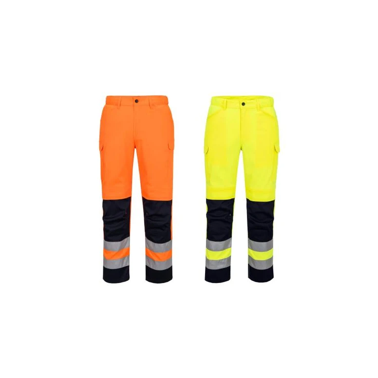 Pantalón de trabajo Portwest alta visibilidad T143 stretch multibolsillos